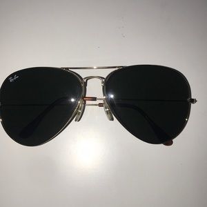 Ray Ban Aviator- gold/ Black lens